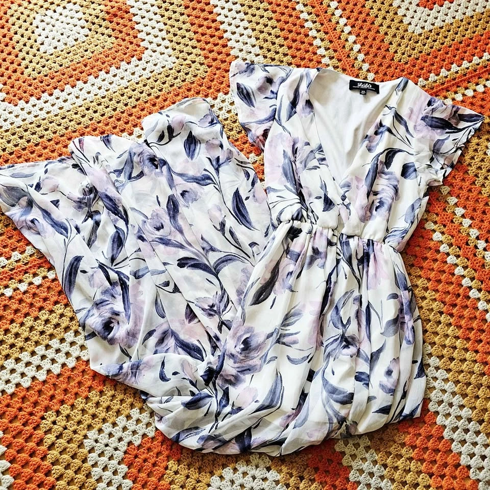 XS Lulus Floral Maxi Dress Where Wildflowers Grow Watercolor
