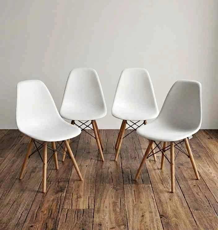Giantex Set of 4 Mid Century Modern Style DSW Chairs
