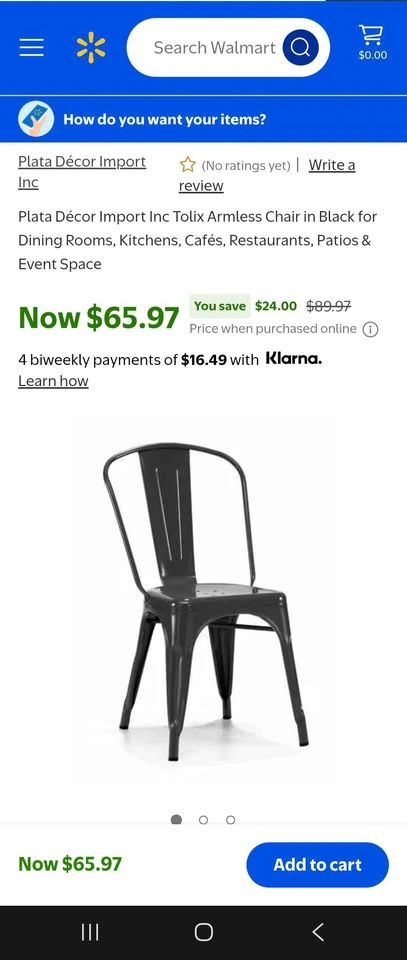 Modern Industrial Black Metal Chair - photo 2