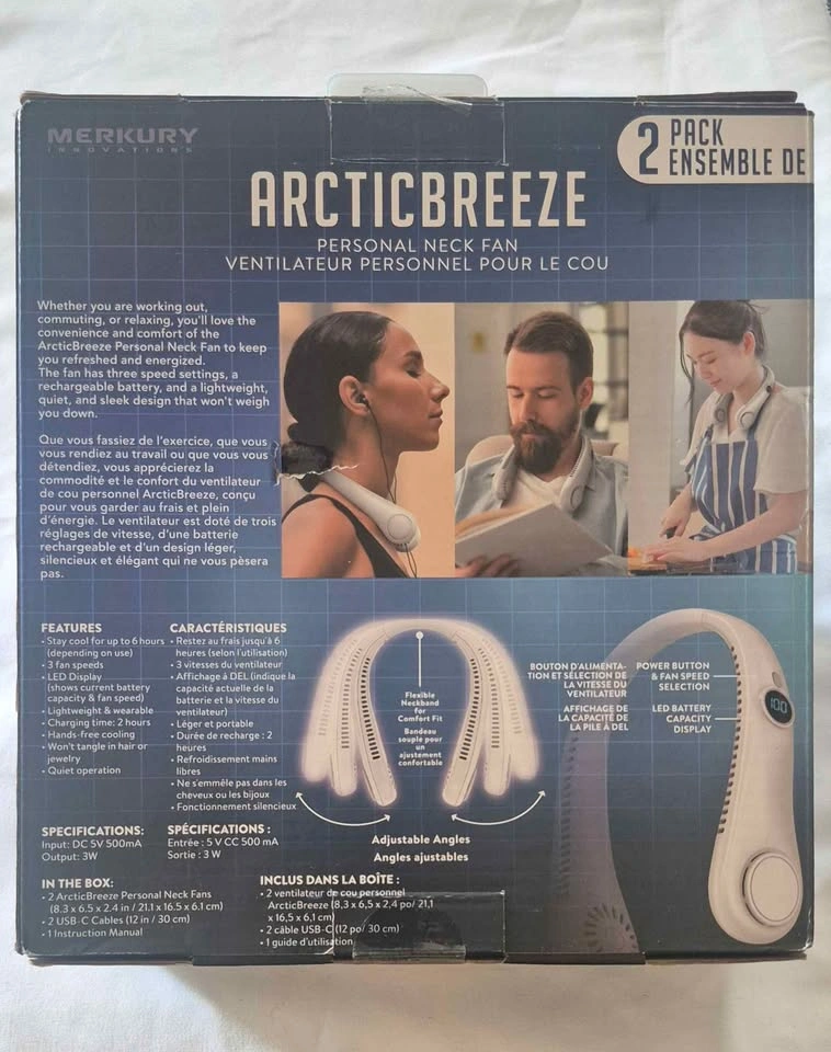 ArcticBreeze Personal Neck Fan - photo 2
