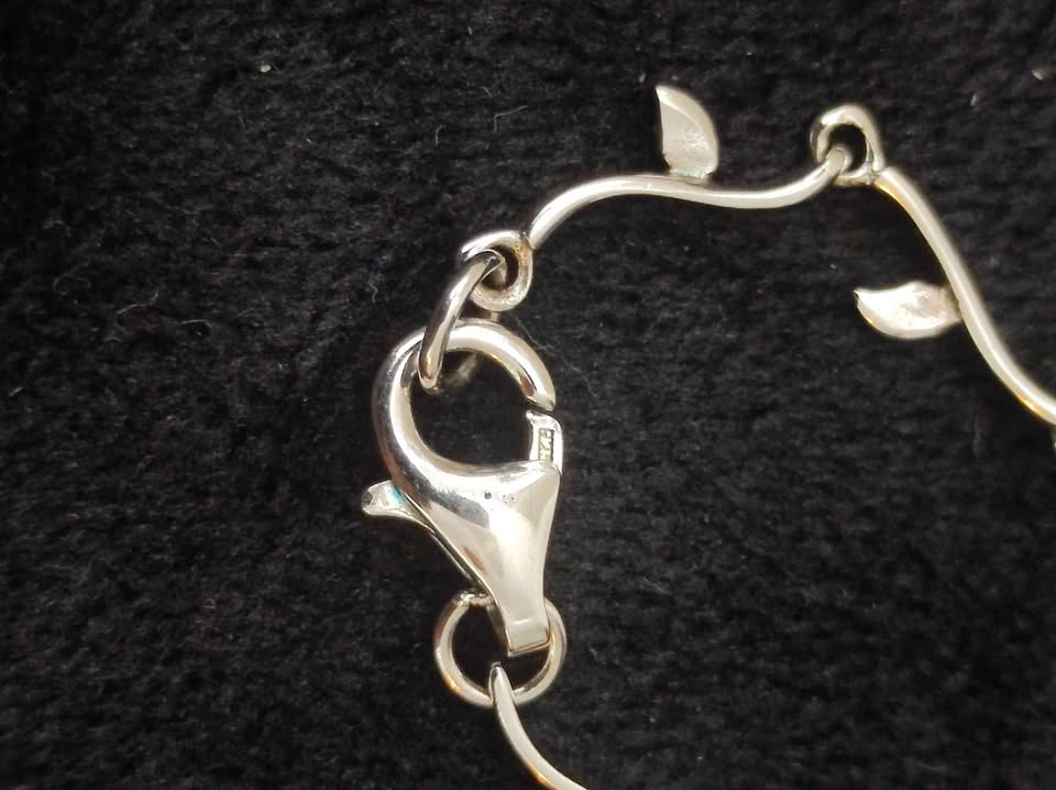 Sterling Silver Pearl and CZ necklace - photo 4