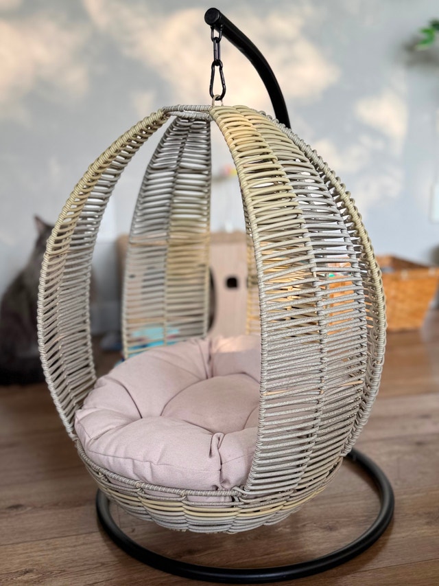 Wicker Pet Hanging Chair