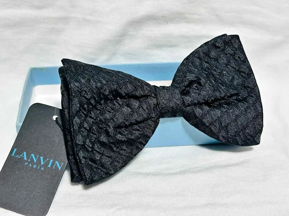 New Lanvin Black Bow Tie