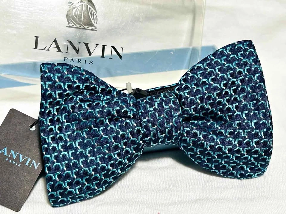 Lanvin Paris Bow Tie - New Geometric Pattern