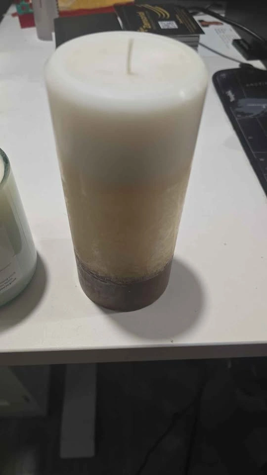 Blood Orange Jar Candle and Tri-Color Pillar Candle - photo 3