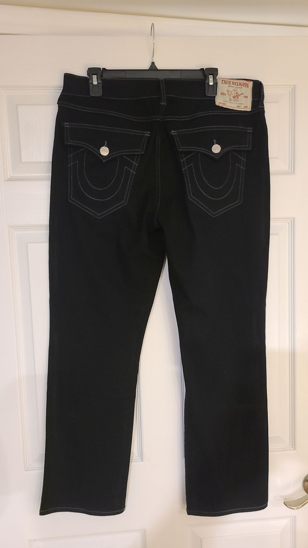 True Religion Ricky Flap Relaxed Fit Black Jeans 34x30 - photo 2