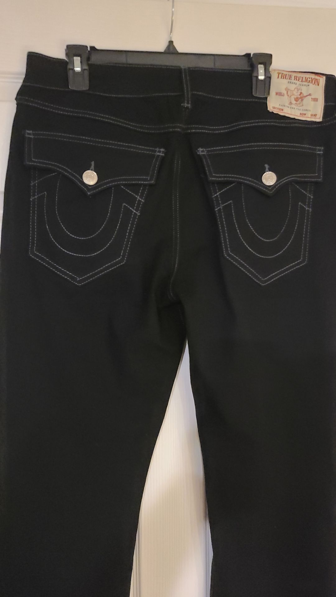True Religion Ricky Flap Relaxed Fit Black Jeans 34x30 - photo 3