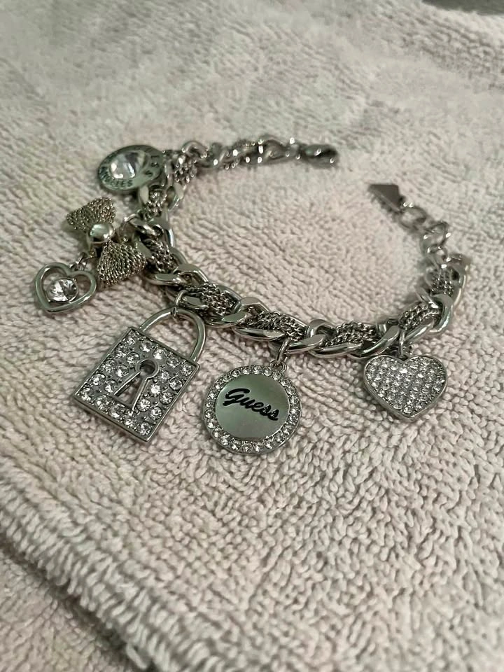 GUESS Silver Charm Bracelet