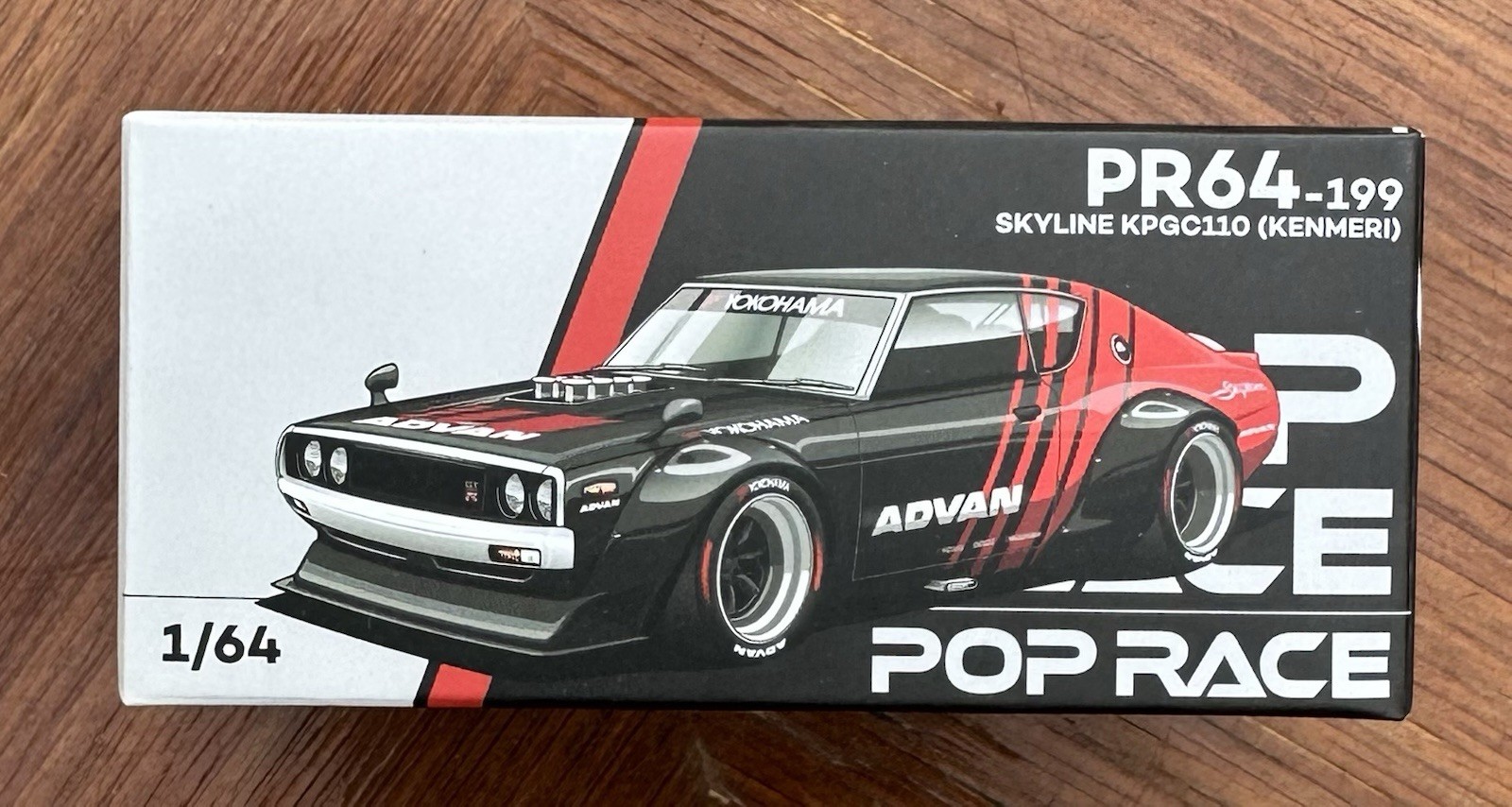 Pop Race PR64-199 Nissan Skyline KPGC110 Kenmery Yokohama ADVAN