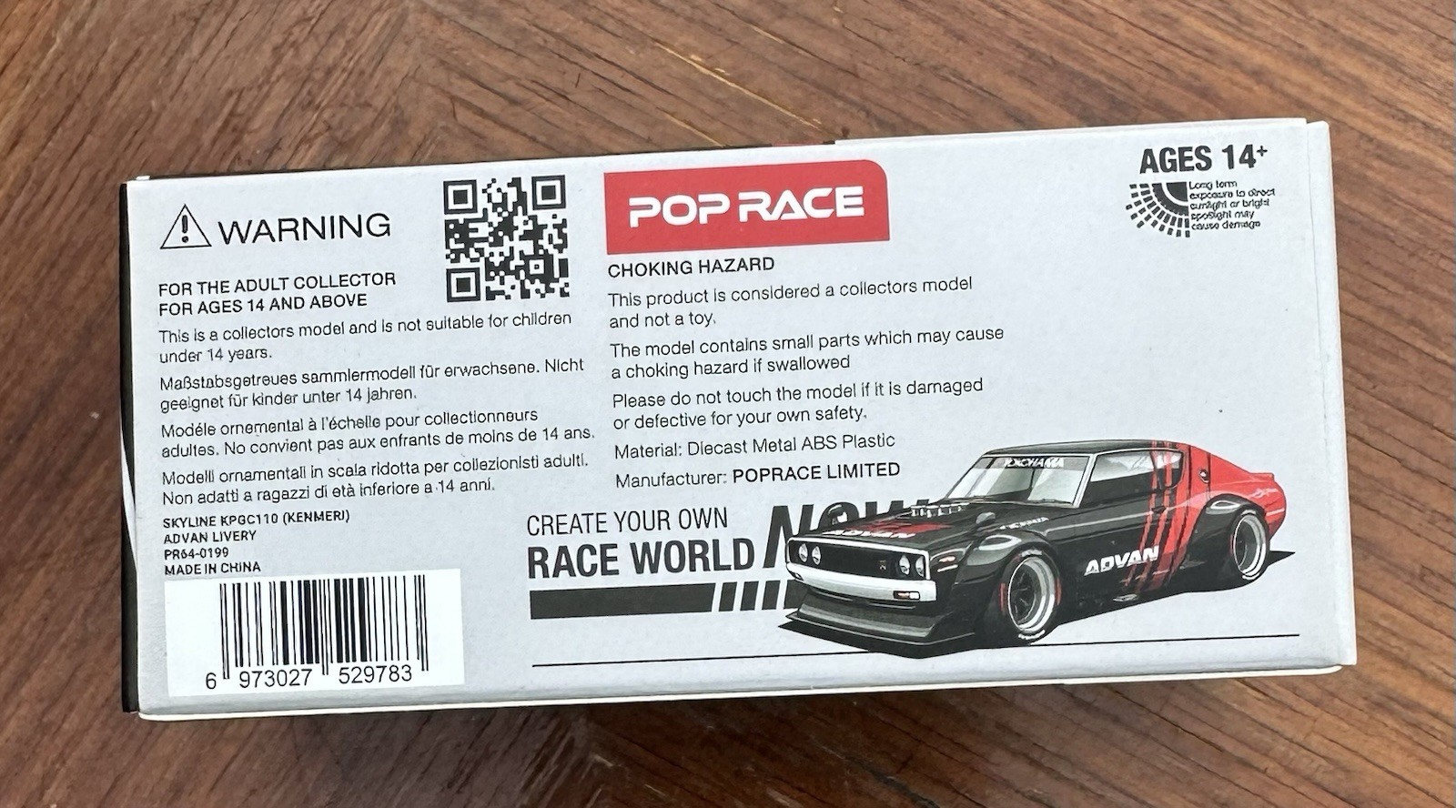 Pop Race PR64-199 Nissan Skyline KPGC110 Kenmery Yokohama ADVAN - photo 2