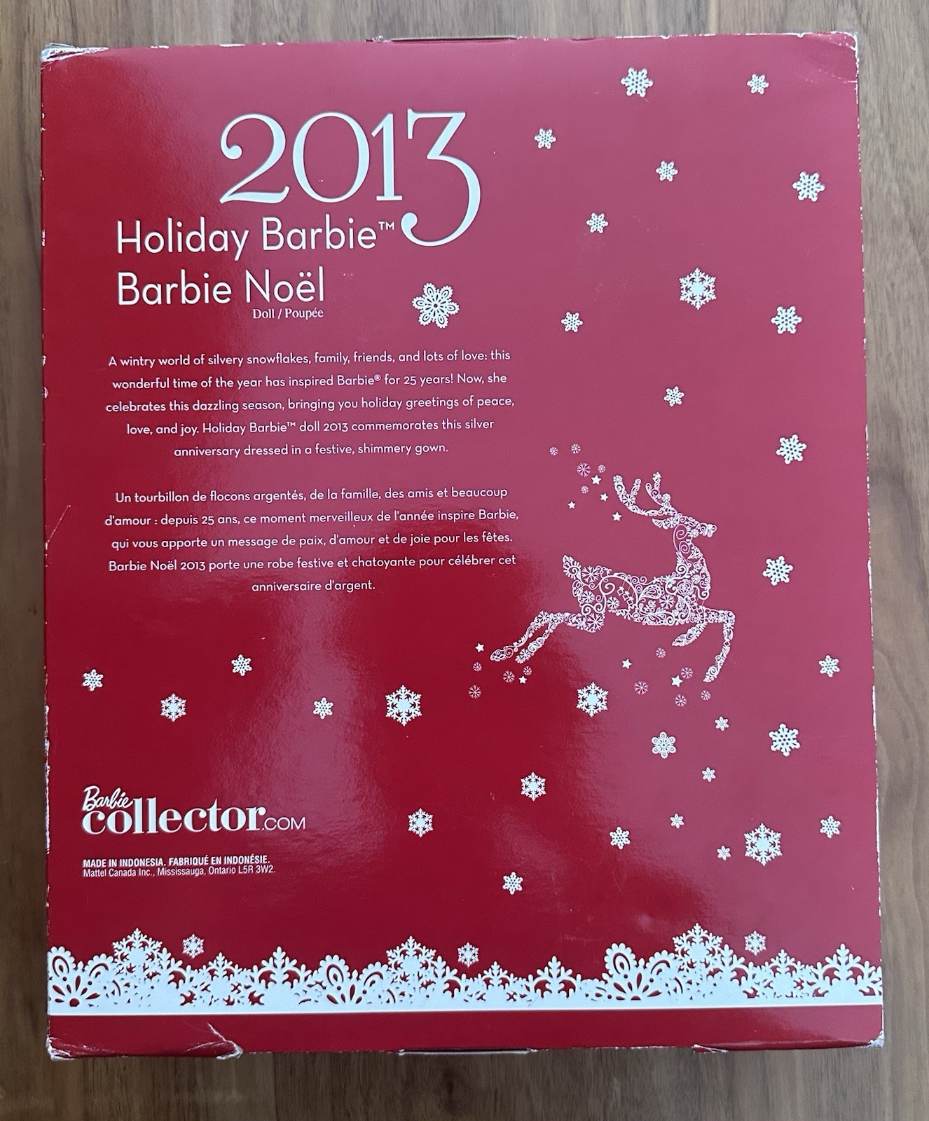 Mattel 2013 Holiday Barbie 25th Anniversary Collector Doll - photo 2