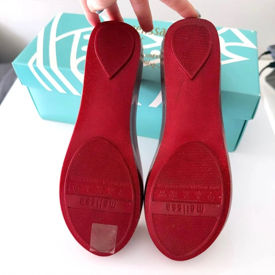 BRAND NEW! Vivienne Westwood x Melissa Red Orb Flats Size 8 - photo 2