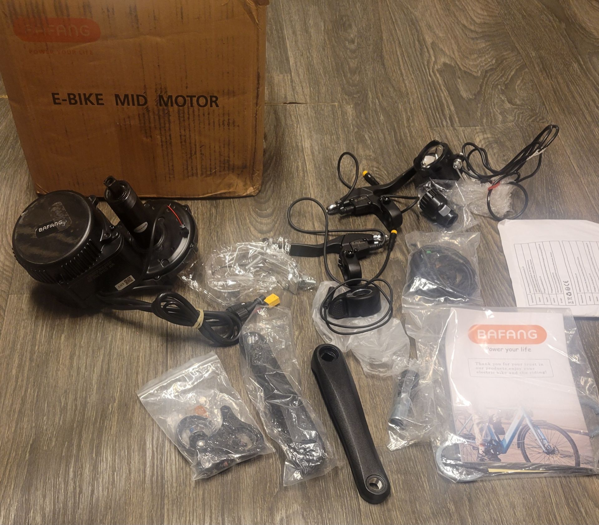 Bafang BBS02B Mid Drive Motor 48V 750W E-Bike Conversion Kit
