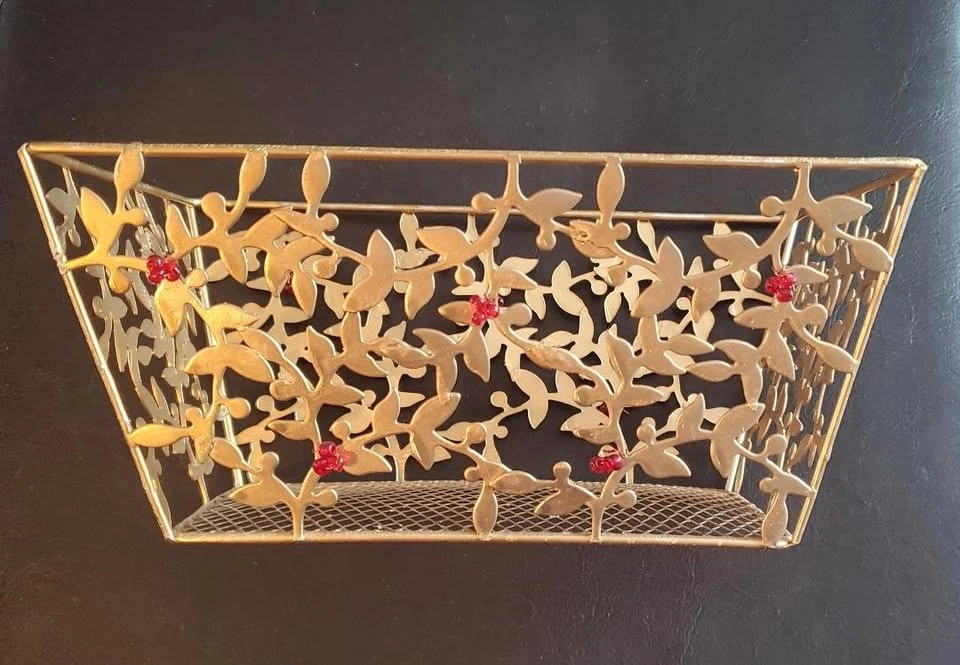 Metal Gold Decorative Basket - photo 3