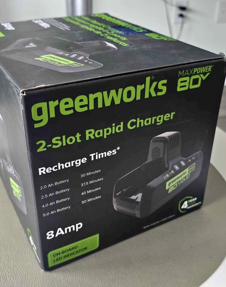 Greenworks PRO 80V Dual Port Rapid Charger