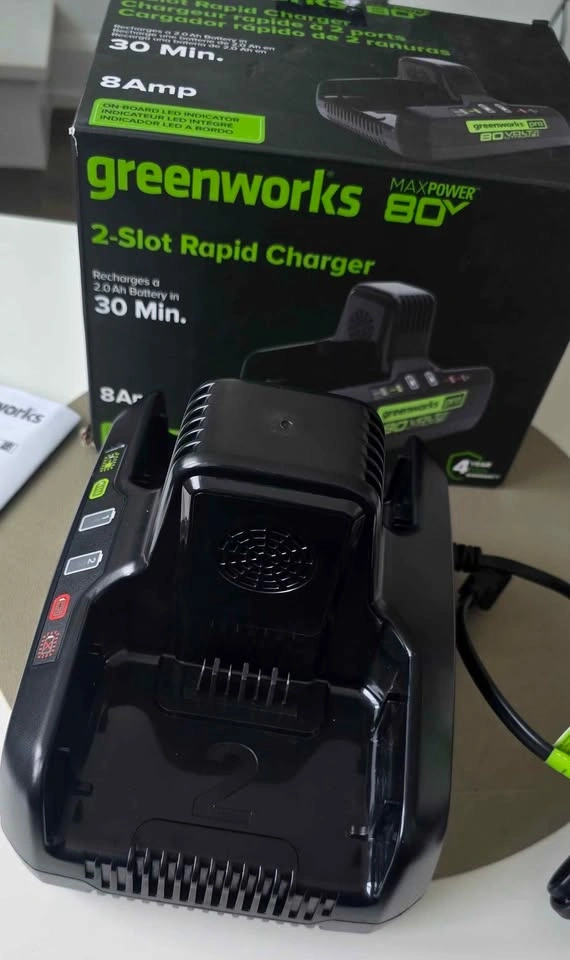 Greenworks PRO 80V Dual Port Rapid Charger - photo 4