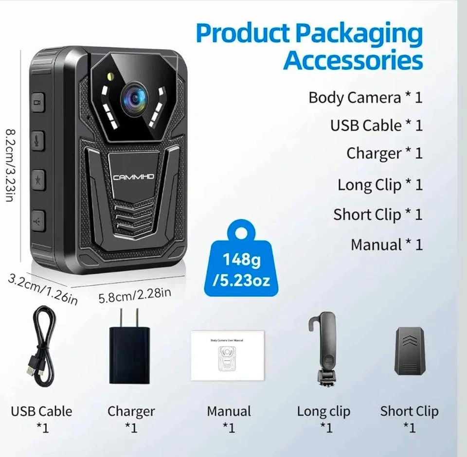 CAMMHD F6 64GB 4K Body Camera - photo 2