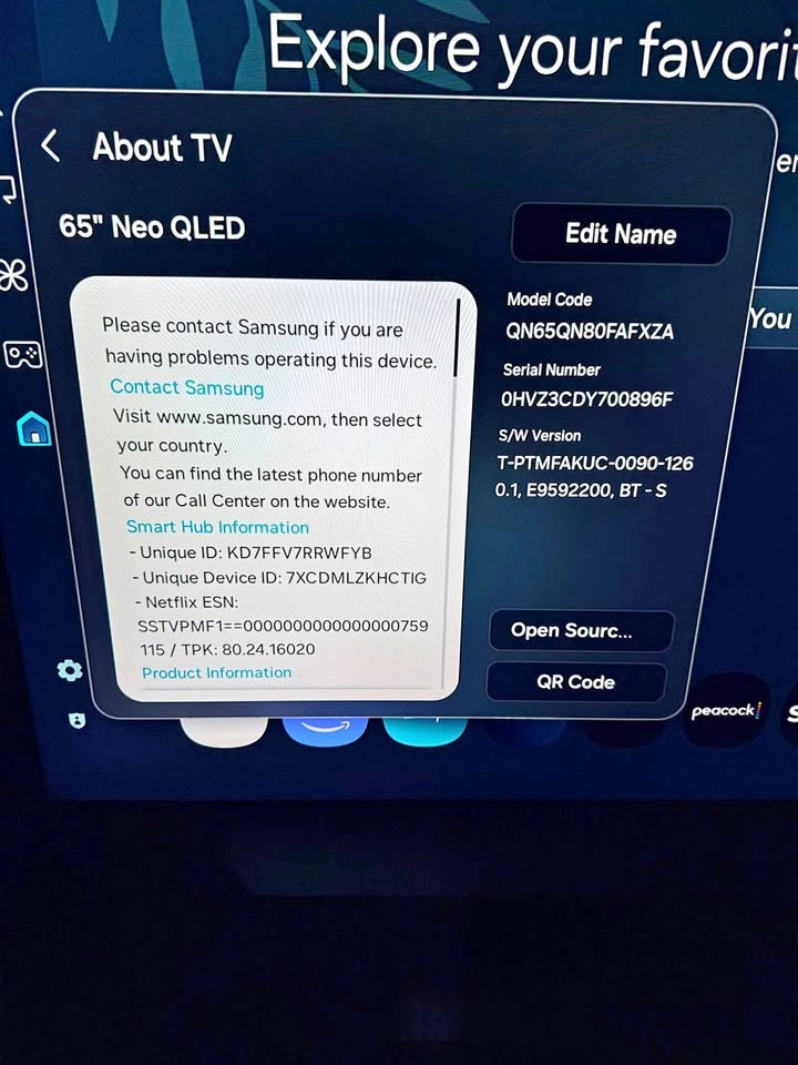 Samsung 65 Neo Qled Mini LED 4k UHD Dolby Atmos