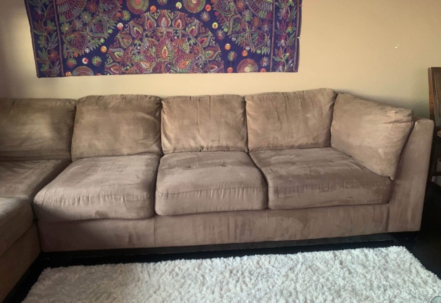 light beige sectional- Free Delivery - photo 3