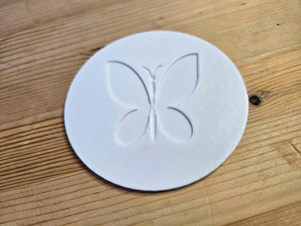 Butterfly Coaster – White (3D Printed)