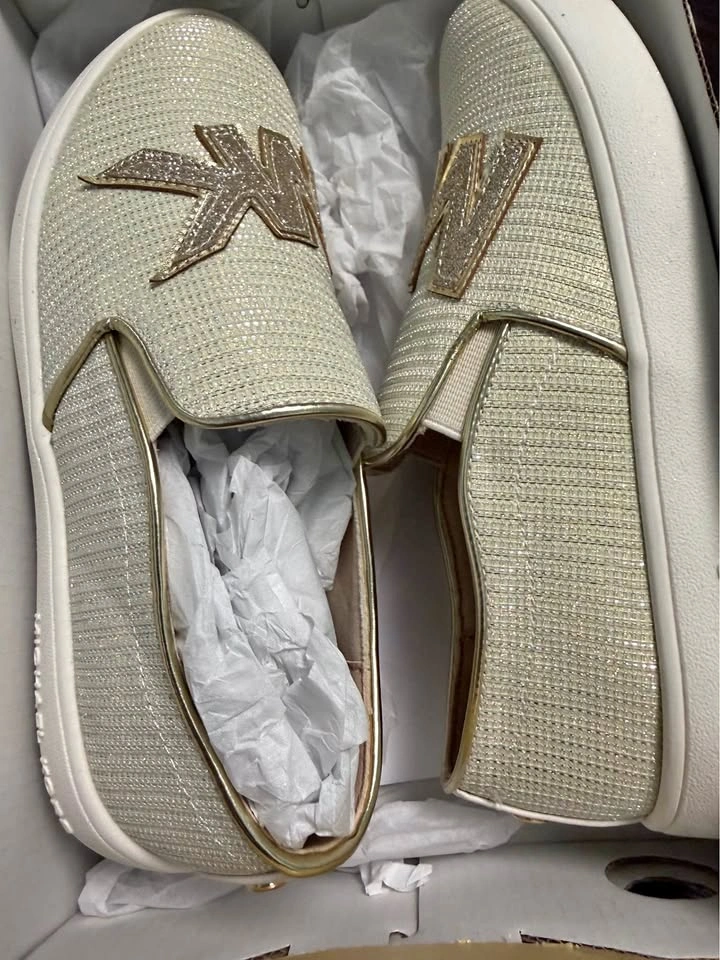 Brand new girls vanilla Michael kors shoes size 2.5
