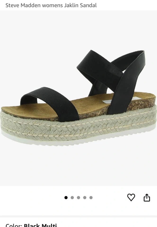 Brand new Steven Madden women’s sandals black size 7 - photo 2