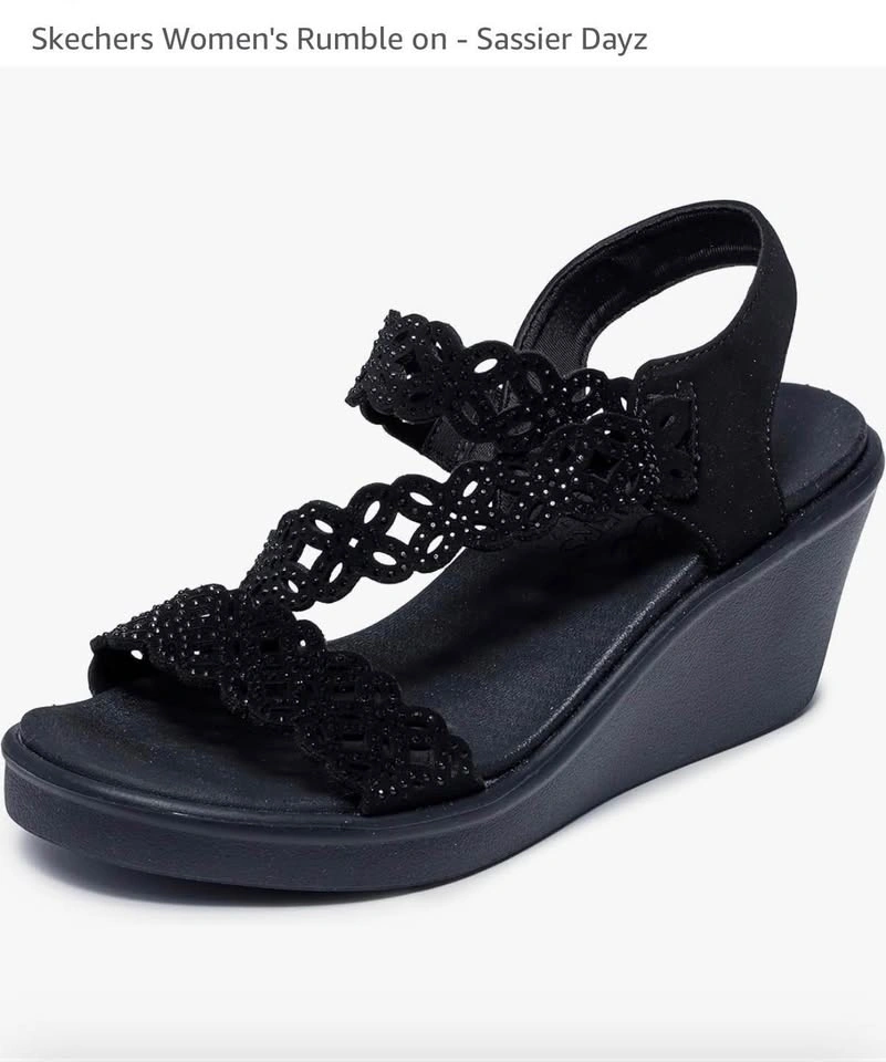 Brand new skechers women Rumble on black color size 8 - photo 2