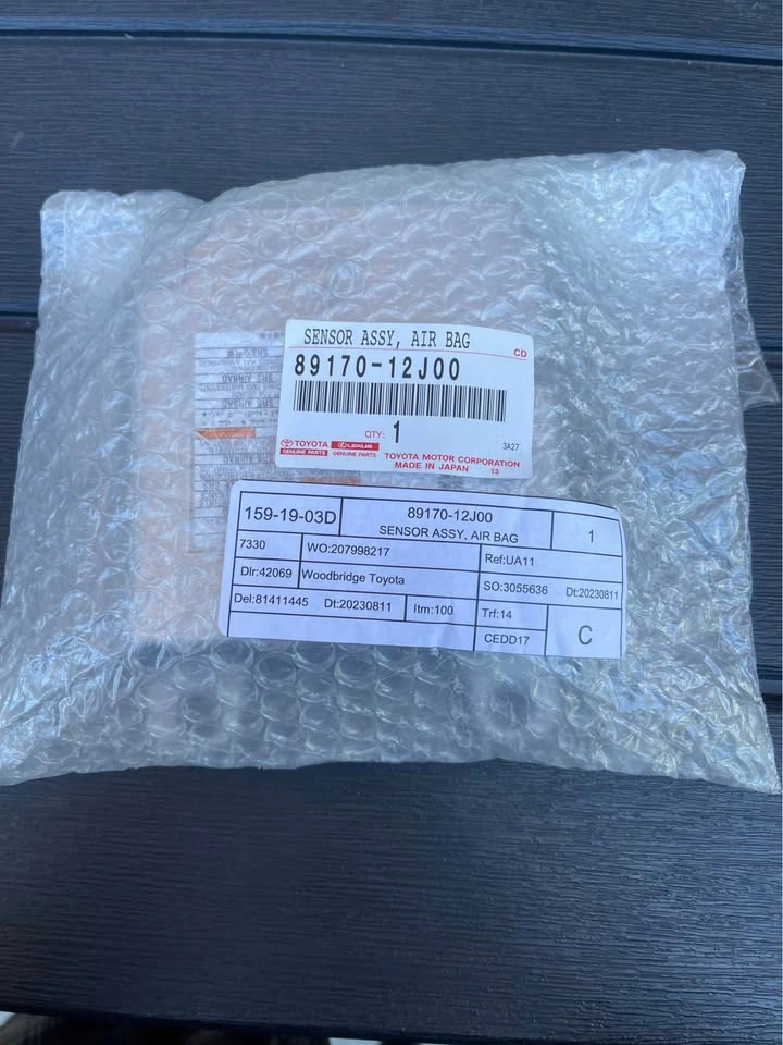 OEM Toyota Airbag Control Module. 89170-12J00. Brand New - photo 2