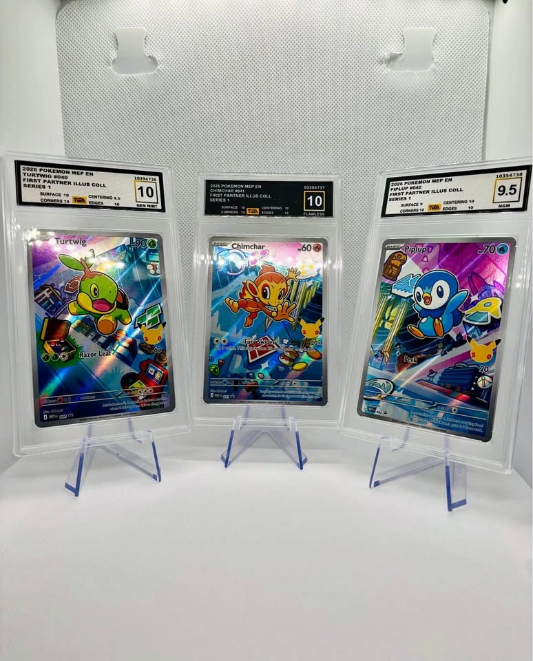 Pokémon First Partners Series 1 Generation 4 Full Set TAG Graded