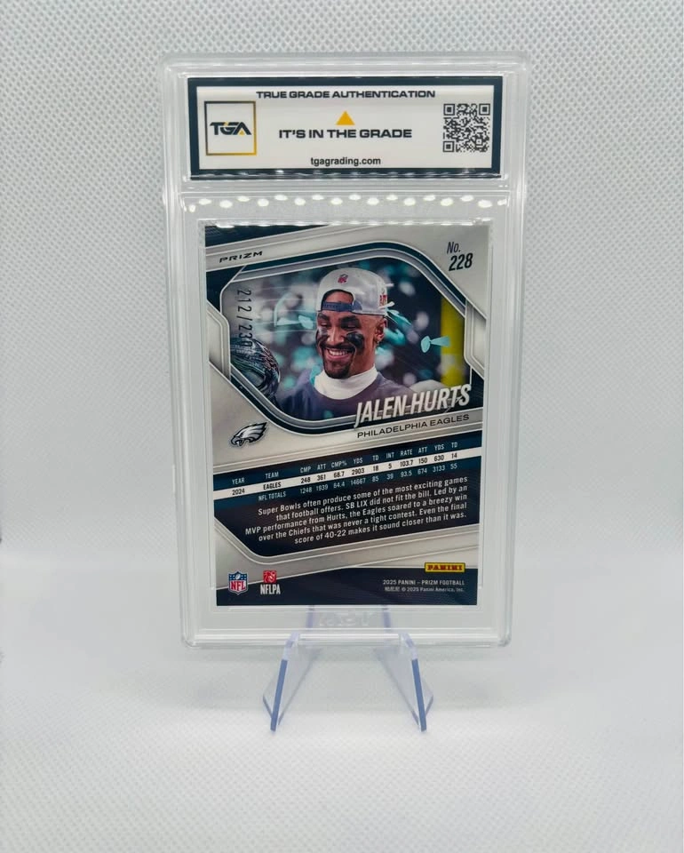 Jalen Hurts #228 Blue Wave /230 SBMVP TGA 9.5 - photo 2