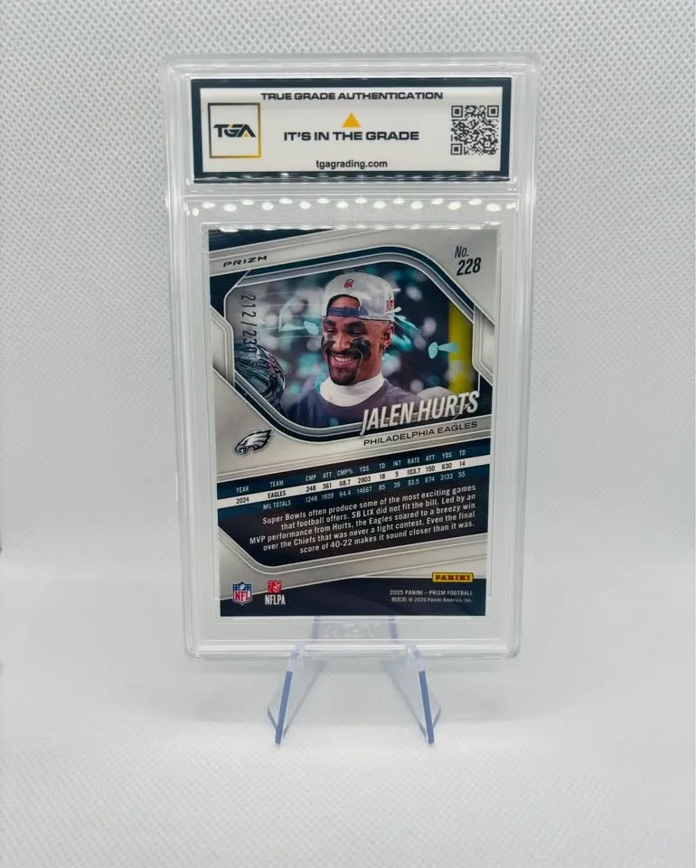 Jalen Hurts #228 Blue Wave /230 SBMVP TGA 9.5 - photo 2