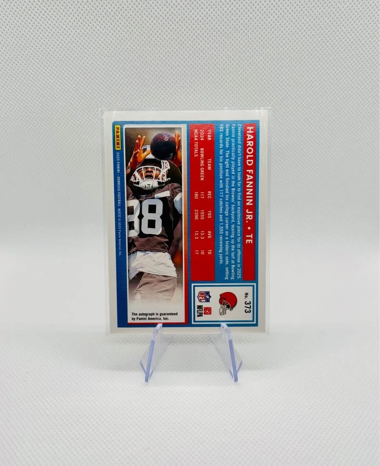 Harold Fannin Jr #373 2025 Panini Donruss Orange Auto RC - photo 2