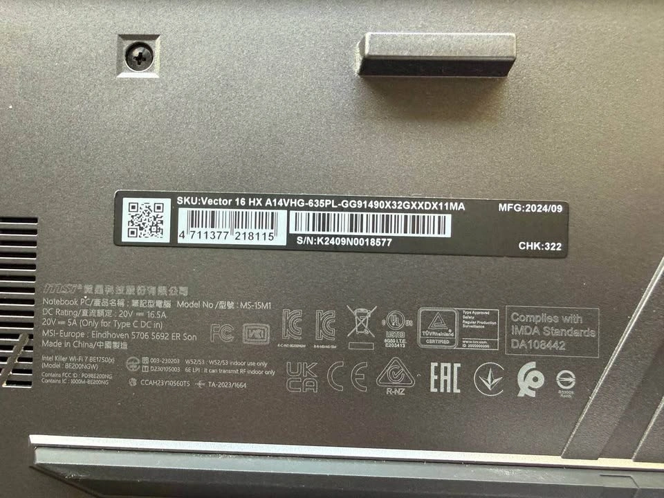 MSI Vector 16 HX A14V — i9-14900HX, RTX 4080, 64GB RAM, 3TB SSD - photo 4