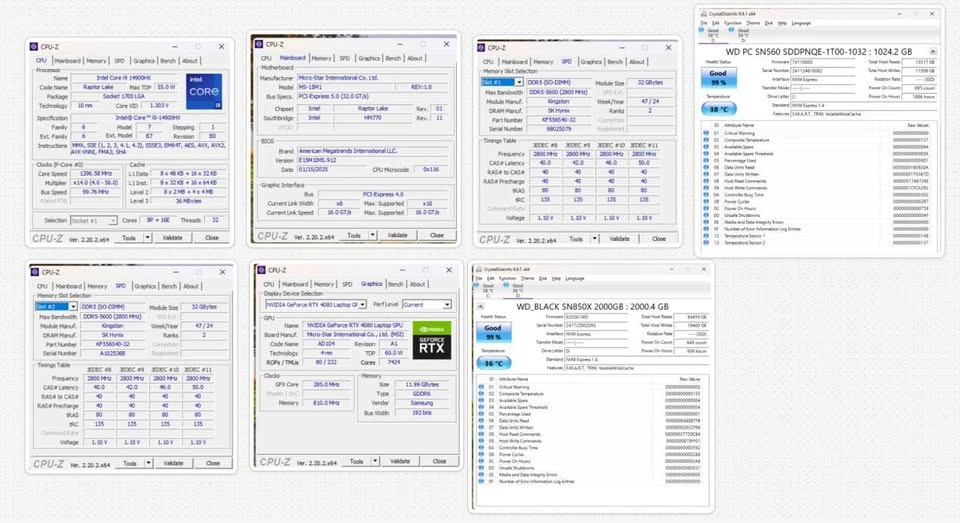 MSI Vector 16 HX A14V — i9-14900HX, RTX 4080, 64GB RAM, 3TB SSD - photo 5