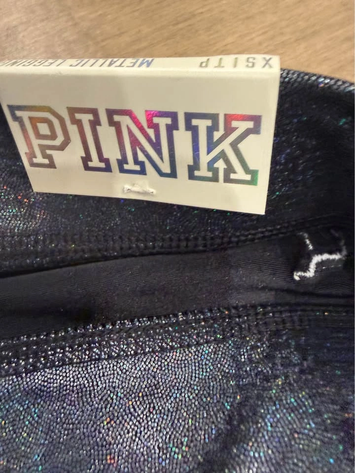 PINK Metallic Leggings - photo 4