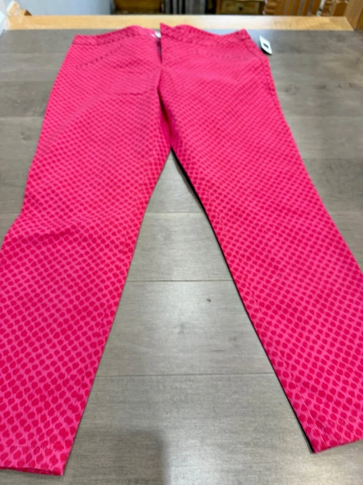 Gap Ultra Skinny Pink Patterned Pants Size 12