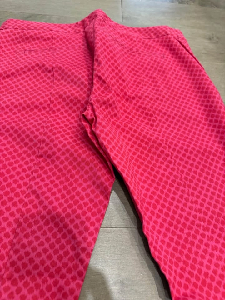 Gap Ultra Skinny Pink Patterned Pants Size 12 - photo 3
