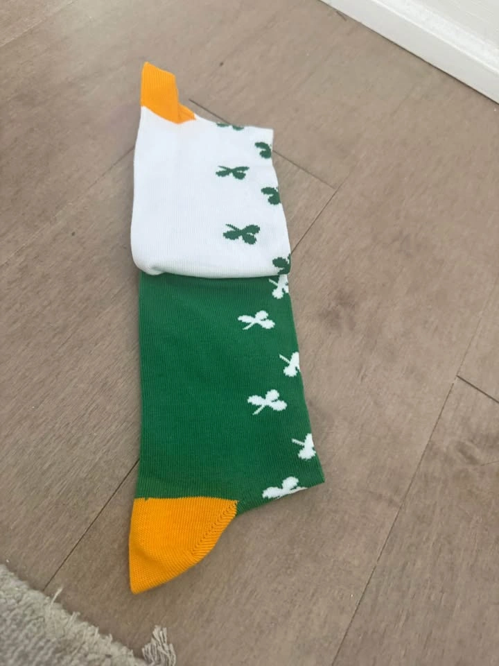 New Leprechaun Sock Co. Odd Irish Shamrock Socks Size 6-11 - photo 2