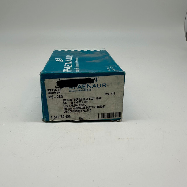 Spaenaur Machine Screws Flat Slot Head 3/8”-16 UNC x 1-1/2” - photo 4