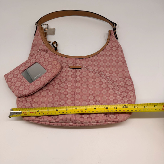 Nine West Pink Shoulder Bag with Matching Pouch - photo 5