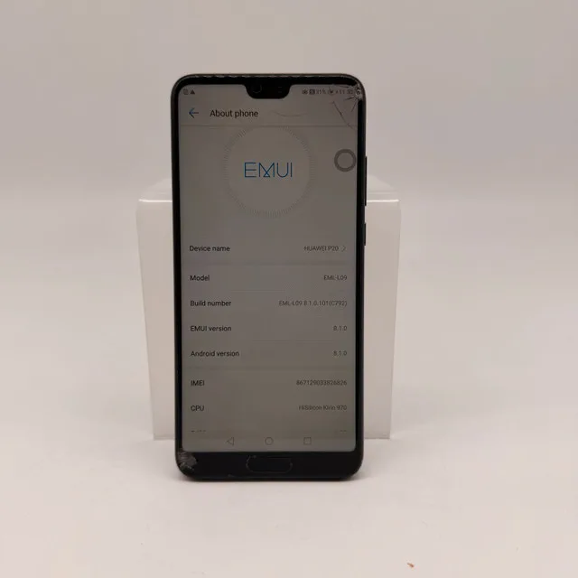 Huawei P20 – Black – 128GB – 4GB RAM – Screen Damaged – Works image indicator(2)