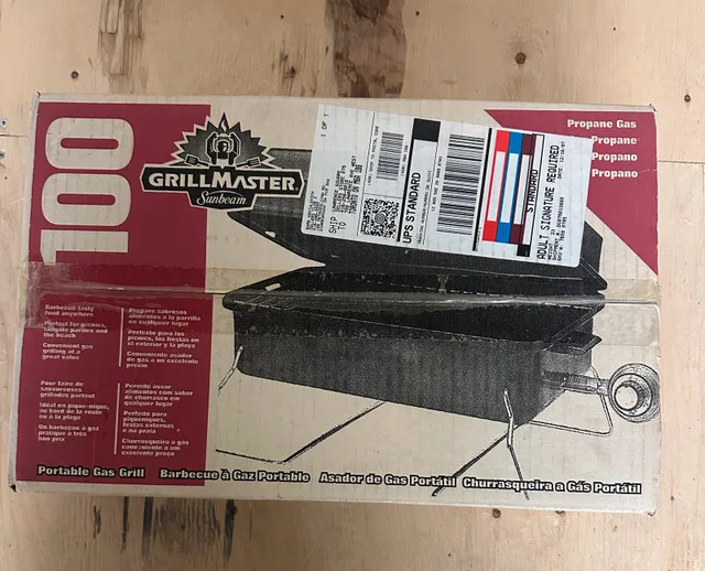 Brand New GrillMaster 100 Portable Gas BBQ – Propane Grill thumbnail