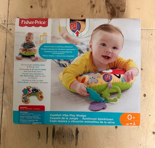 Fisher-Price Comfort Vibe Play Wedge Rainforest Pillow thumbnail