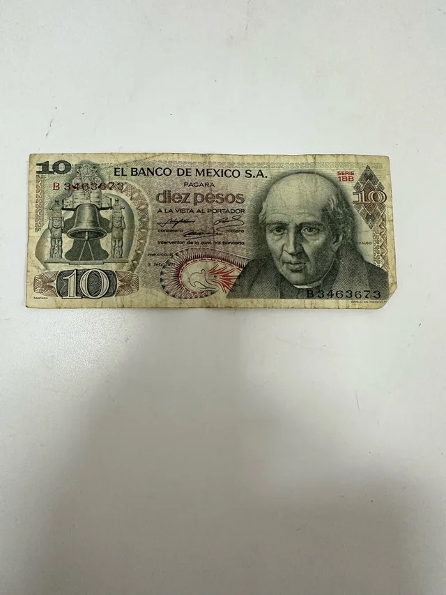 Mexico 10 Pesos Banknote thumbnail