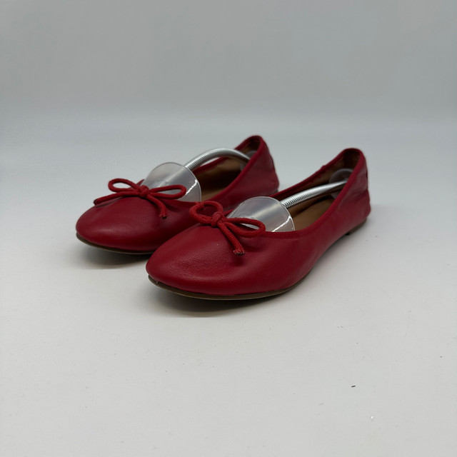 Nine West Red Leather Ballet Flats - Size 8.5M