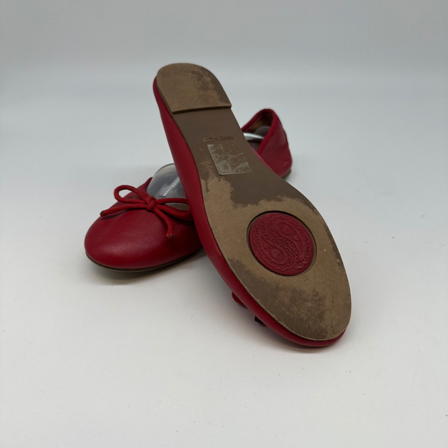Nine West Red Leather Ballet Flats - Size 8.5M - photo 2