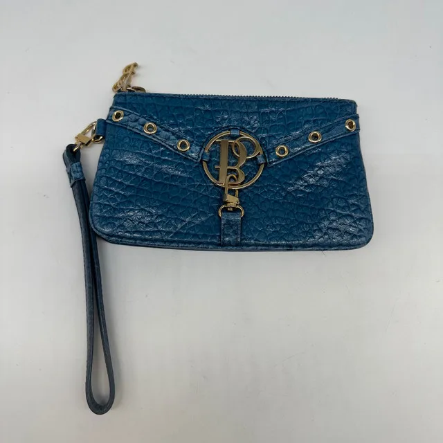 Bolzano Blue Leather Wristlet thumbnail