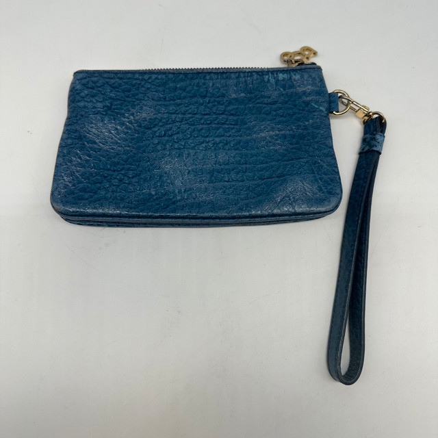 Bolzano Blue Leather Wristlet - photo 2