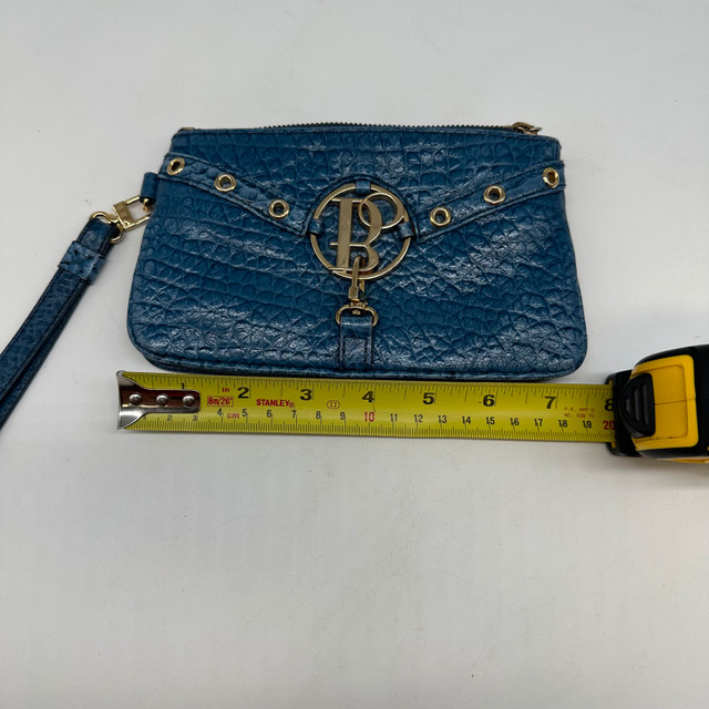 Bolzano Blue Leather Wristlet - photo 4