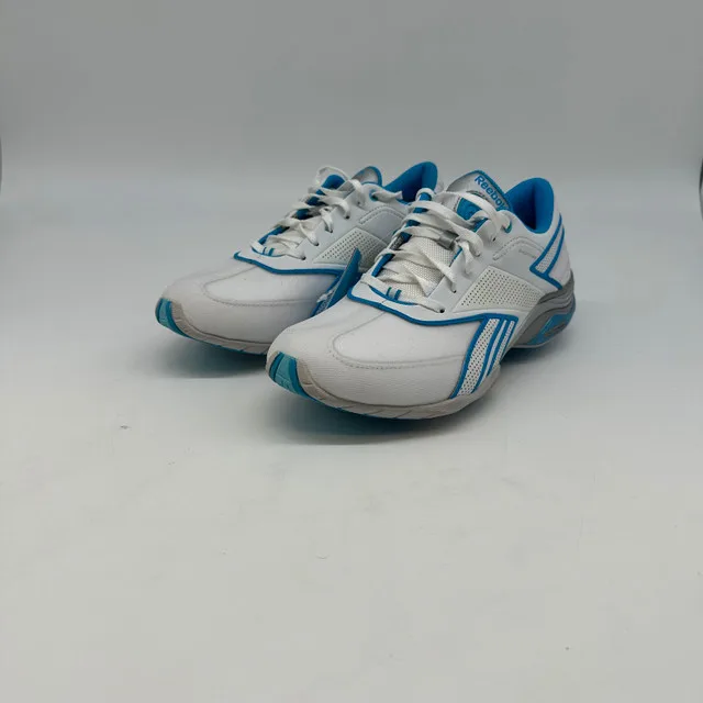 Reebok TrainTone Women’s Training Shoes – Size 8.5, White/Blue thumbnail